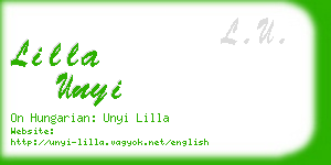 lilla unyi business card